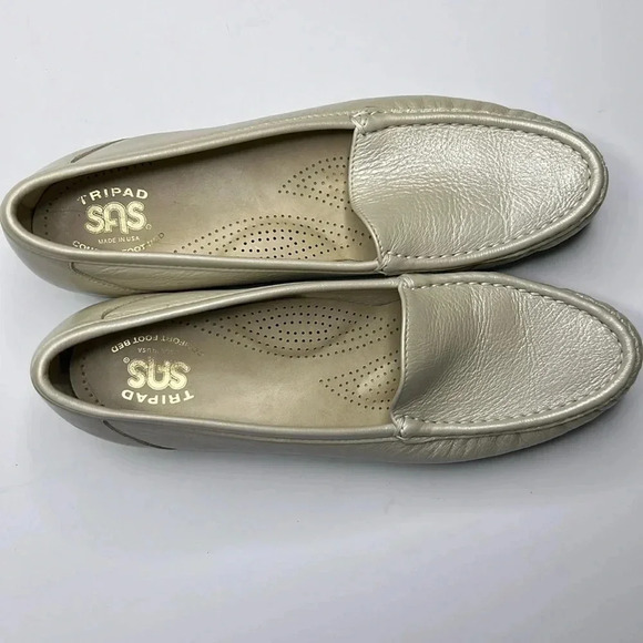 SAS Simplify Slip On Loafers leather comfort shoes size 9 slim - Picture 1 of 5